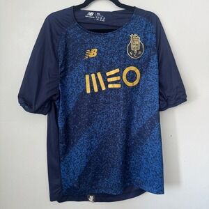 FC Porto 21/22 Soccer Jersey XXL Blue Gold New Balance Football Shirt Super Bock
